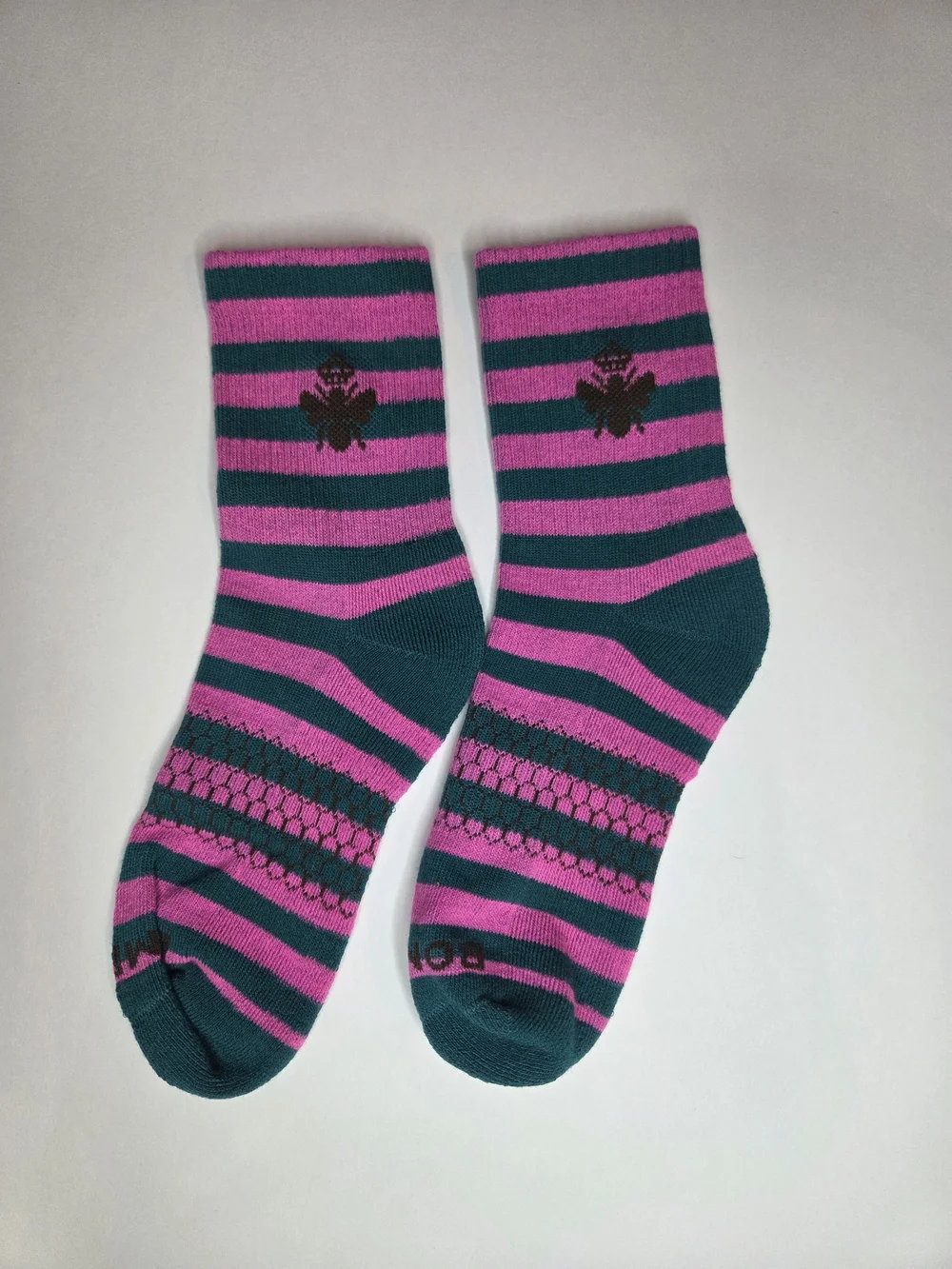 Striped Crew Bomba Socks Size Medium